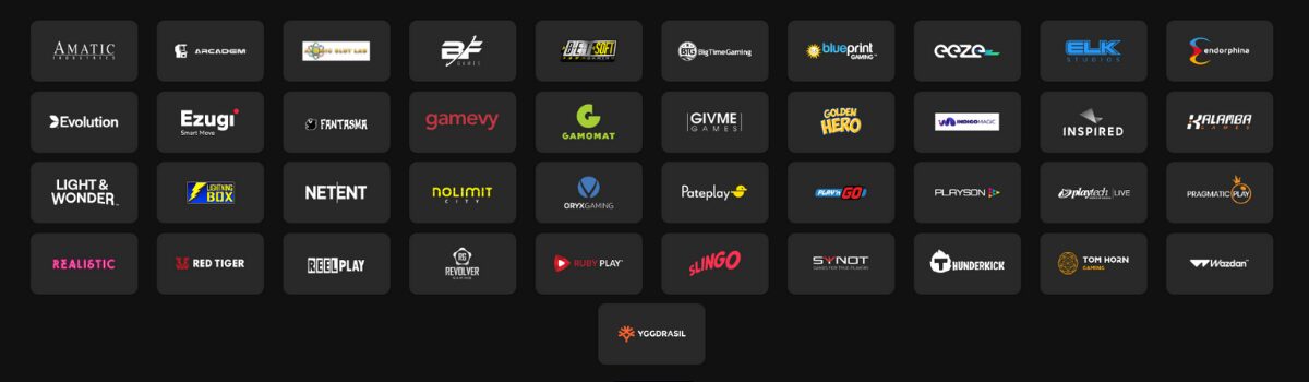 Free Spinza pelintarjoajat, kuten NetEnt, Play’n GO, Pragmatic Play ja Evolution.