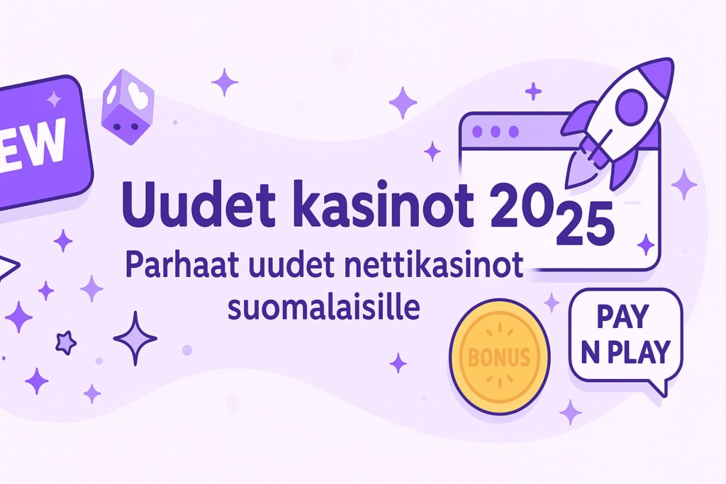 Uudet kasinot 2025 – parhaat uudet nettikasinot suomalaisille